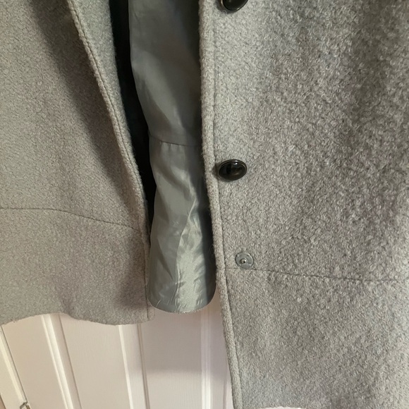 Sage Drop Waist Coat by Kensie - Picture 5 of 6